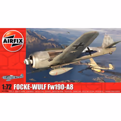 Airfix Focke Wulf Fw190A-8, Fixed-wing aircraft model, Assembly kit, 1:72, Focke Wulf Fw190A-8, Any gender, Plastic