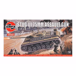 1/76 Sturmgeschutz III Ausf.G 75mm Assault Gun Airfix A01306