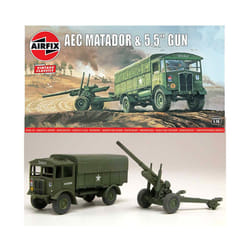 AIRFIX A01314V AEC Matador & 5.5in Gun  Vintage Classics 1:76 Military Model Kit