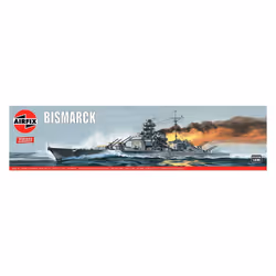 Airfix Bismarck, Naval ship model, Assembly kit, 1:600, Bismarck, Any gender, Plastic