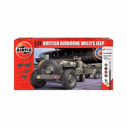 Airfix 1:72 British Airborne Willys Jeep Starter SetÂ - A68217
