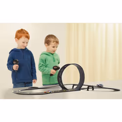 Scalextric G1149 Law Enforcer Mains Powered Slot Racing Set, Multi Colour