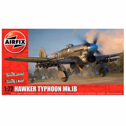 Airfix Hawker Typhoon Mk.IB, Kit, Assembly kit, 1:72, Hawker Typhoon Mk.IB, Any gender, 74 pc(s)