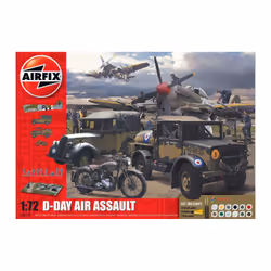 Airfix D-Day Air Assault Set, Military vehicle model kit, Assembly kit, 1:72, Any gender, Plastic, 189 pc(s)
