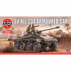 Airfix SDKFz.234 Armoured Car, Armored fighting vehicle model, Assembly kit, 1:76, SDKFz.234, Plastic, 57 pc(s)