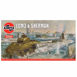 Airfix LCM3 & Sherman, Engineering vehicle model, 1:76, (LCM) Mk.III, Any gender, 8 yr(s), Military land vehicle model
