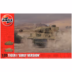 Airfix Tiger 1, Early Production Version, Tank model, Assembly kit, 1:35, Tiger-1, Any gender, Plastic