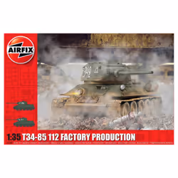 Airfix T34-85 112 Factory Production, Tank model, Assembly kit, 1:35, T34-85, Any gender, Plastic