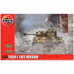 Airfix Tiger-1, Late Version, Tank model, Assembly kit, 1:35, Tiger-1, Any gender, Plastic