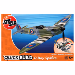 Airfix J6045, Fixed-wing aircraft model, Assembly kit, D-Day Spitfire, Any gender, 34 pc(s), 5 yr(s)
