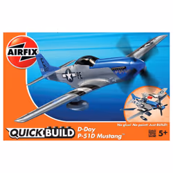 Airfix D-Day P-51D Mustang, Fixed-wing aircraft model, Assembly kit, https://www.airfix.com/uk-en/quickbuild-d-day-p-51d-must ...