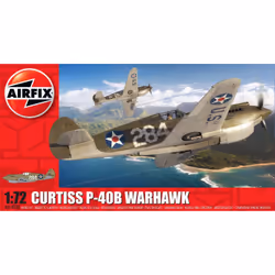 Airfix Curtiss P-40B Warhawk, Fixed-wing aircraft model, Assembly kit, 1:72, Curtiss P-40B Warhawk, Any gender, Plastic