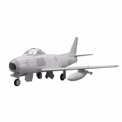 Airfix Canadair Sabre F.4, Fixed-wing aircraft model, Assembly kit, 1:48, Canadair Sabre F.4, Any gender, Plastic
