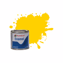 Humbrol 50ml Enamel Paint Tinlet - No 69 Yellow Gloss Model Kit Paint
