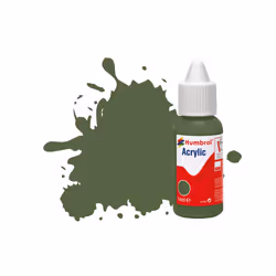 Humbrol No.117 US Light Green - Matt Acrylic Paint 14ml DB0117