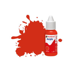 Humbrol No.174 Signal Red - Satin Acrylic Paint 14ml DB0174