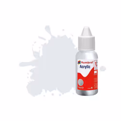 Humbrol DB0191 No 191 Chrome Silver Metallic Acrylic Paint 14ml dropper bottle