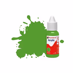 Humbrol DB0208 No 208 Fluorescent Signal Green Gloss Acrylic Paint 14ml dropper bottle