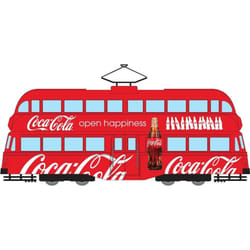 Coca Cola Double Decker Tram - Open Happiness 1/76 CC43515
