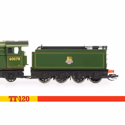 Hornby TT:120 BR Class A3 4-6-2 60078 'Night Hawk' - Era 4 TT3005M