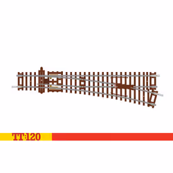 Hornby TT:120 Right Hand Point 166mm 15 631mm TT8009