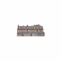 Victorian Terrace House Right Middle. Buildings.
