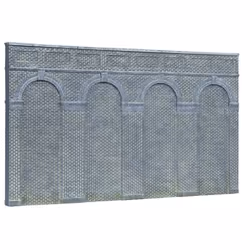Hornby High Level Arched Retaining Walls X 2 (Engineers Blue Brick)