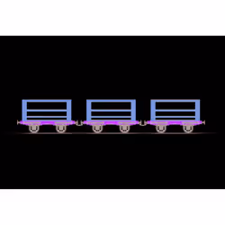 L&MR Horse Wagon Set
