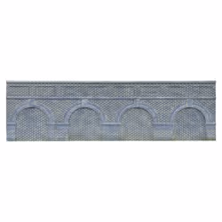 Hornby R7389 Low Level Arched Retaining Walls x2 Engineers Blue Brick 1:76 OO