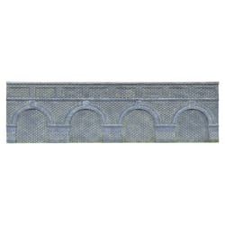 Hornby R7389 Low Level Arched Retaining Walls x2 Engineers Blue Brick 1:76 OO
