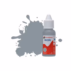 Humbrol No.87 Steel Grey Matt Acrylic Paint 14ml DB0087