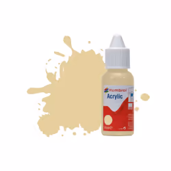 Humbrol No.121 Pale Stone Matt Acrylic Paint 14ml DB0121