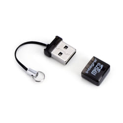 Integral USB2.0 CARDREADER SINGLE SLOT MSD card reader Black