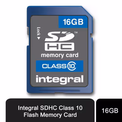 Integral 16GB SDHC Class 10 Flash Memory Card