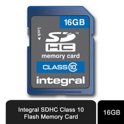 Integral 16GB SDHC Class 10 Flash Memory Card