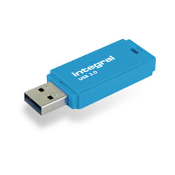 Integral 64GB USB3.0 DRIVE NEON BLUE UP TO R-100 W-30 MBS
