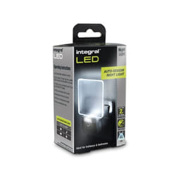 Integral Plug In LED Night Light Auto Sensor Super Low Energy