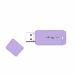 Integral 64GB USB2.0 DRIVE PASTEL LAVENDER HAZE, 64 GB, USB Type-A, 2.0, 12 MB/s, Cap, Lavender