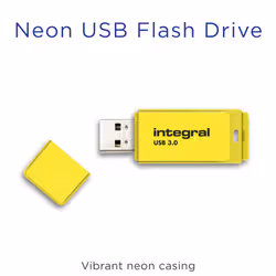Integral 32GB USB3.0 DRIVE NEON YELLOW UP TO R-100 W-30 MBS - Additional view 5