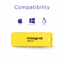 Integral 32GB USB3.0 DRIVE NEON YELLOW UP TO R-100 W-30 MBS - Additional view 7