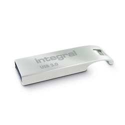 Integral 32GB USB3.0 DRIVE ARC METAL UP TO R-200 W-20 MBS USB flash drive USB Type-A 3.2 Gen 1 (3.1 Gen 1) Silver
