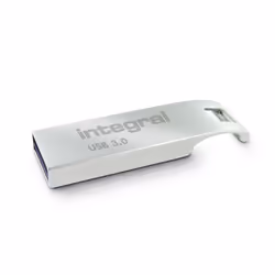 Integral Arc USB 3.0, 64 GB, USB Type-A, 3.2 Gen 1 (3.1 Gen 1), 110 MB/s, Capless, Silver