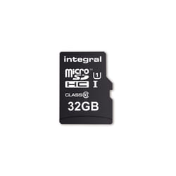 Integral 32GB MICRO SD CARD MICROSDHC CL10 UHS 1 U1 90 MB/S + ADAPTER