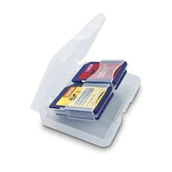 Integral INSD4CARDCASE memory card case 4 cards Transparent