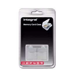 Integral INSD4CARDCASE memory card case 4 cards Transparent
