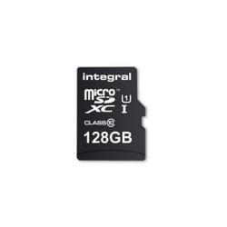 Integral 128GB MICRO SD CARD SMARTPHONE AND TABLET MICROSDHC/XC with Read speed up to 80MB/s MicroSD UHS-I Class 10