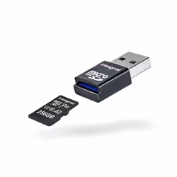 Integral INCRUSB3.0MSDA2, MicroSD (TransFlash), MicroSDHC, MicroSDXC, Black, Silver, UKCA, USB 3.2 Gen 1 (3.1 Gen 1) Type-A, ...