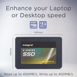 Integral 250GB SSD 2.5INCH SATA 3 R-450MB/s W-400MB/s TLC TBW 128 V SERIES 2 - Additional view 5