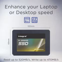 Integral 1TB - 960GB SSD 2.5INCH SATA 3 R-530MB/s W-500MB/s TLC TBW 512 V SERIES 2 - Additional view 5