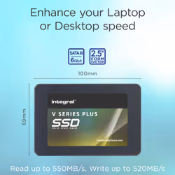 Integral 512GB SSD 2.5INCH SATA 3 R-550MB/s W-520MB/s TLC TBW 256 V SERIES 2 PLUS - Additional view 4